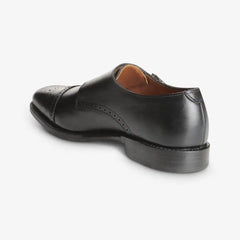 St. John's Double Monk Strap Dress Shoe Black Leather