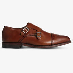 St. John's Double Monk Strap Dress Shoe Dark Chili Leather