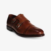 St. John's Double Monk Strap Dress Shoe Dark Chili Leather