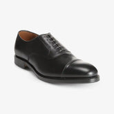 Park Avenue Oxford Dress Shoe with Combination Tap Sole Black Leather