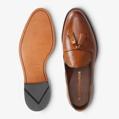 Grayson Tassel Loafer Walnut Brown Leather