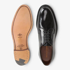 Leeds Shell Cordovan Derby Dress Shoe Black Cordovan Leather