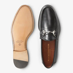 Verona II Italian Bit Loafer Black Leather
