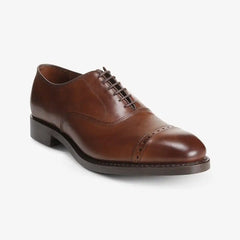 Fifth Avenue Cap-toe Oxford Dress Shoe with Dainite Sole Coffee Brown Leather