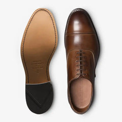 Park Avenue Cap-toe Oxford Dress Shoe Coffee Brown Leather
