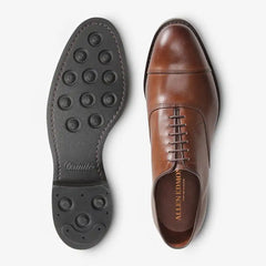 Park Avenue Cap-toe Oxford Dress Shoe with Dainite Sole Coffee Brown Leather