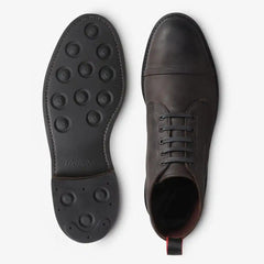 Patton Cap-toe Boot with Dainite Rubber Sole Grey Leather