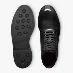 Higgins Mill Shell Cordovan Leather Boot Black Cordovan Leather