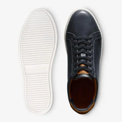 Courtside Lace-up Sneaker Navy Leather