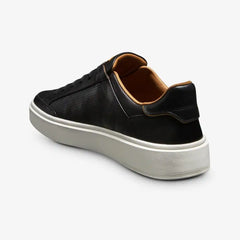 Oliver Slip-on Stretch-lace Sneaker Black Leather