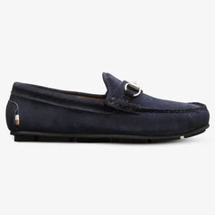 Sebastian Bit Driving Loafer Navy Sea Suede