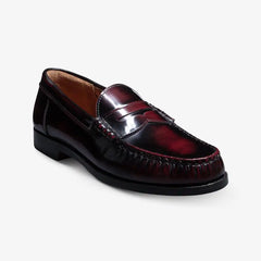 Newman Penny Loafer Antique Burgundy Leather