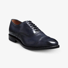Park Avenue Cap-toe Oxford Dress Shoe Navy Leather