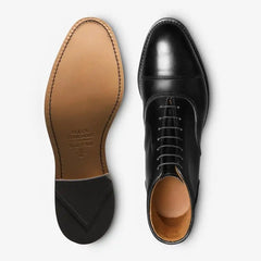 Park Avenue Cap-toe Oxford Dress Boot Black Leather