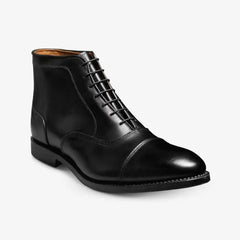 Park Avenue Cap-toe Oxford Dress Boot Black Leather