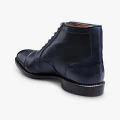 Park Avenue Cap-toe Oxford Dress Boot Navy Leather