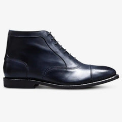 Park Avenue Cap-toe Oxford Dress Boot Navy Leather