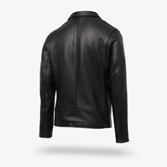 Schott® N.Y.C. X Allen Edmonds Leather Delivery Jacket Black