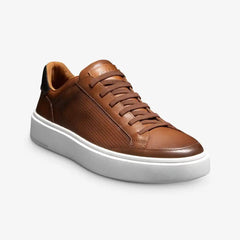 Oliver Slip-on Stretch-lace Sneaker Luggage Tan Leather