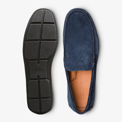 Santiago Driving Loafer Navy Suede