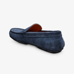 Santiago Driving Loafer Navy Suede
