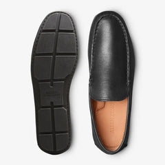 Santiago Driving Loafer Black Leather