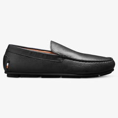 Santiago Driving Loafer Black Leather