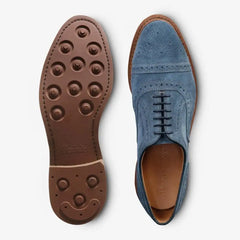 Strandmok Cap-toe Oxford with Dainite Rubber Sole Denim Suede