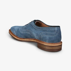 Strandmok Cap-toe Oxford with Dainite Rubber Sole Denim Suede