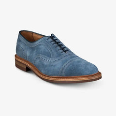 Strandmok Cap-toe Oxford with Dainite Rubber Sole Denim Suede