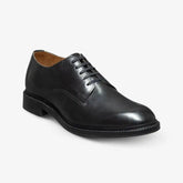 Trevor Plain-toe Derby Shoe Black Leather