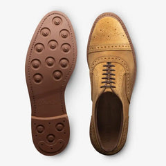 Strandmok Cap-toe Oxford with Dainite Rubber Sole Wheat Suede
