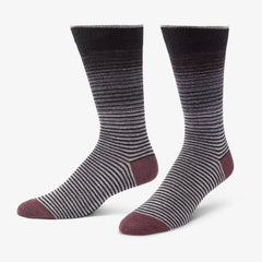 Fade Stripe Dress Socks Black