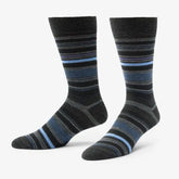 Multi Stripe Dress Socks Charcoal