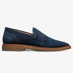 Randolph Verse Penny Loafer Navy Suede
