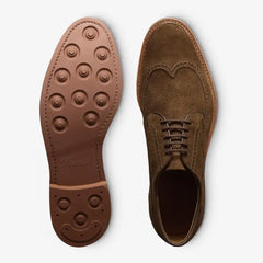 Winstonmok Wingtip Derby Dress Shoe Snuff Suede