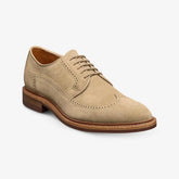 Winstonmok Wingtip Derby Dress Shoe Bone Suede