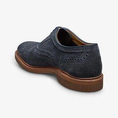 Strand Verse Cap-toe Oxford Dress Shoe Navy Suede