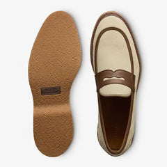 Randolph Verse Penny Loafer Sand / Chili Suede & Leather Mix