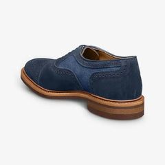 Strandmok Cap-toe Oxford with Dainite Rubber Sole Navy Suede Mix