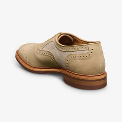 Strandmok Cap-toe Oxford with Dainite Rubber Sole Bone Suede Mix