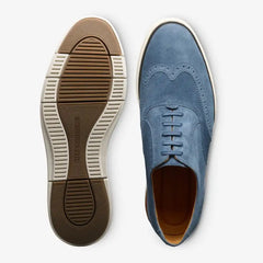 Carson Lace-up Hybrid Wingtip Oxford Denim Suede