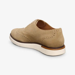 Carson Lace-up Hybrid Wingtip Oxford Bone Suede