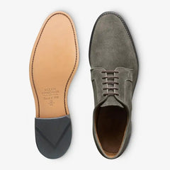 Windsor Plain-toe Derby Dress Shoe Piombo Grey Suede