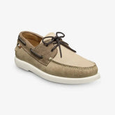 Panama Boat Shoe Bone / Tobacco Leather