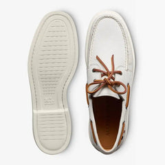 Panama Boat Shoe White Leather