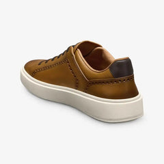 Oliver Slip-on Stretch-lace Brogue Sneaker Walnut Leather