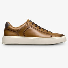 Oliver Slip-on Stretch-lace Brogue Sneaker Walnut Leather