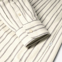 NN07 Colby Striped Shirt White