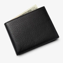 Slim Bifold Wallet Black Leather